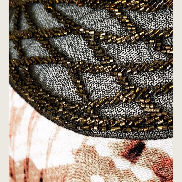 Dana Buchman Beaded Accent Top NWOT - Picture 3 of 8